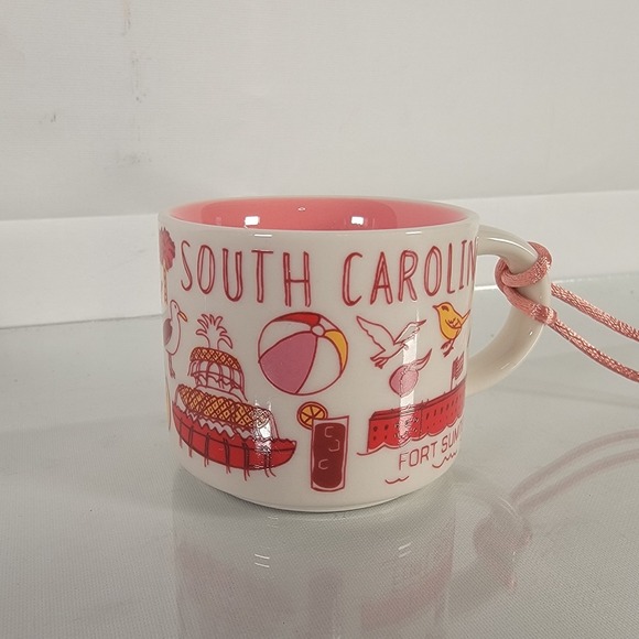 Starbucks SOUTH CAROLINA 2oz Ornament Mug Been There Series Mini Cup NIB - Picture 2 of 4